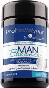 Probiobalance man balance probiotik mikroenkapsulasi 13 strain 20 miliar bakteri 30 kapsul ALINESS